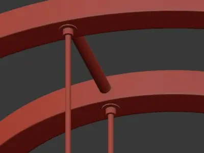 Candle Triplex Pendant 3D model