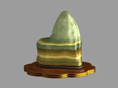 nature quartz rock rocks stone cliff  energystone ruby 3D model