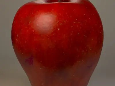 Red Apple Low-poly 3D model