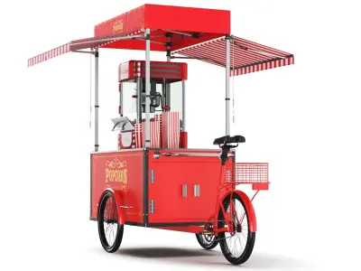  Detailed Popcorn Truck And Carts 