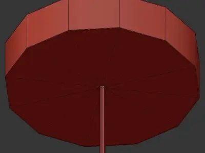 Wallie modern pendant light with gold design 3D model