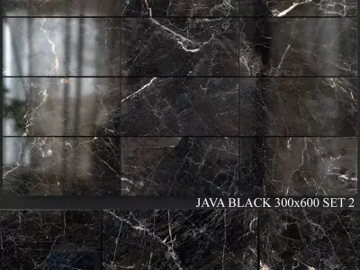 Yurtbay Seramik Java Black 300x600 Set 2 3D model