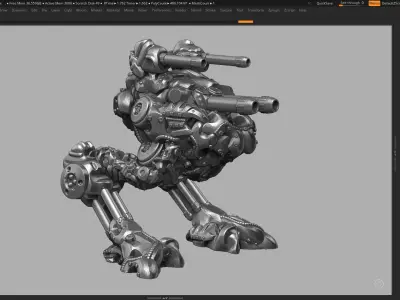 robot battle a07 3d print model  3D print model