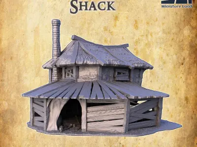 Graverobber Shack Tabletop Terrain 28 MM 3D print model