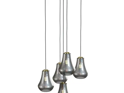 Crate and Barrel - Arren Round Teardrop Pendant 3D model