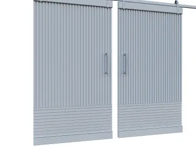 Barn door-02 3D model