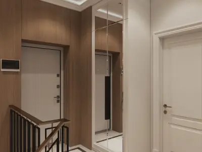 hall interior design 3D model