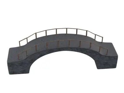 Bridge Asset Low-poly 3D model