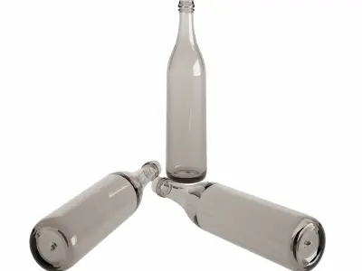Glass bottle Free 3D model