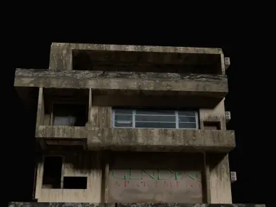 Old Apartement 3d Model Low-poly 3D model