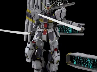 Gundam Robot 3D model by czquan-0416