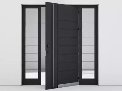Aluminium door 36 3D model