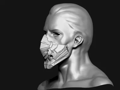 Sci-Fi Mask MO 01 3D print model