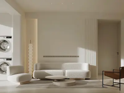 apartment interior scenes    3D model 2