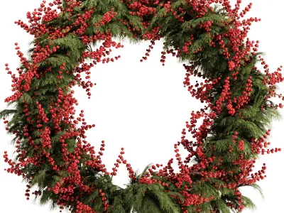 Christmas Wreath Set3 3D model