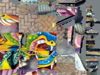 high quality chineese style dragon graffiti 3d scan 3D model