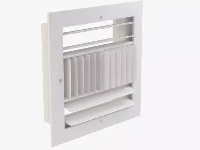 Ceiling AC Vent Low-poly 3D model