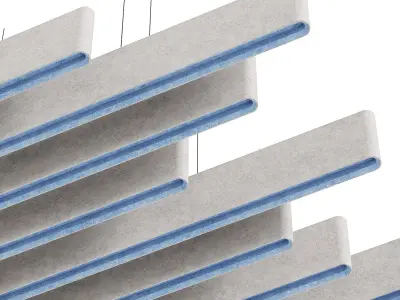 Warp Acoustic Ceiling Baffle 3D model