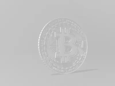 Bitcoin BTC 3D print model