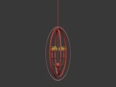 LUNA chandelier 3D model purchase