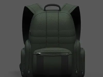 Backpack bag baggage Color 3d low poly Low-poly Low-poly 3D model