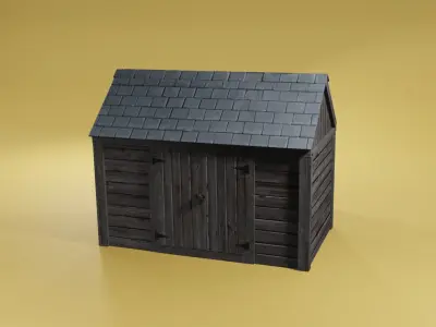 Dirty Shed Free low-poly 3D model