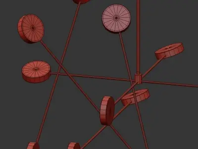 Brass Line Chaos 3D model