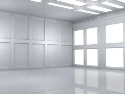 Sci Fi Room Low-poly 3D model