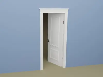 Interior door Low-poly 3D model purchase