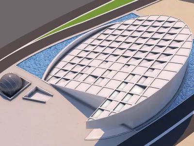 0053 - Egypt - Alexandria Library 3D model