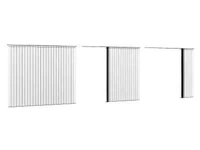 Vertical Yellow Blinds 3D model