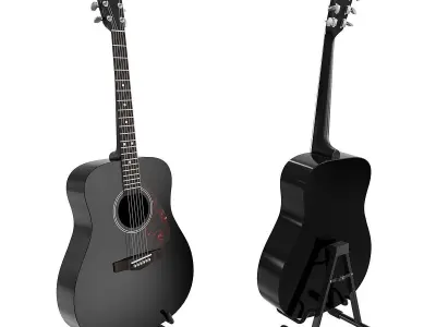 Guitar Yamaha F310 BLENDER 3D Model Cycles 3D model