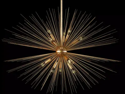 pottery barn explosion chandelier 3D model