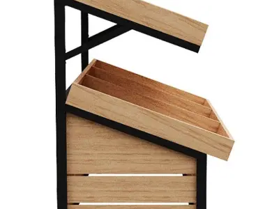 Stall models Low-poly 3D model