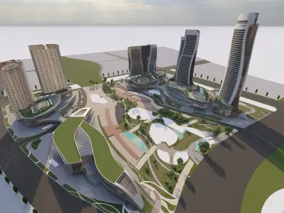 City-Modern City- Urban 3D model