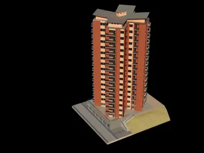 Bidebieta Tower 44 3D model