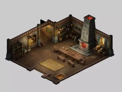 Indoor - Universal House 01 3D model