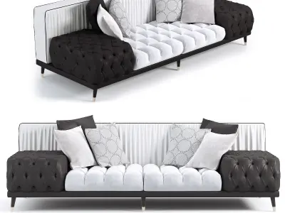Pirlo sofa Low-poly 3D model