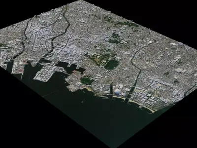 Fukuoka - Japan 3D model