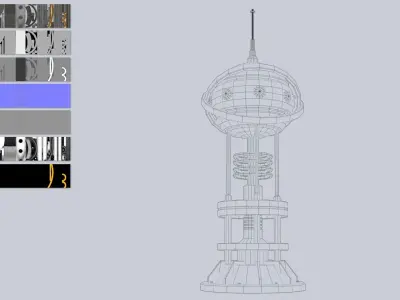 Nuclear reactor Low-poly 3D model 2