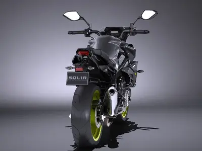 Yamaha MT-10 2016 Bike 3D model