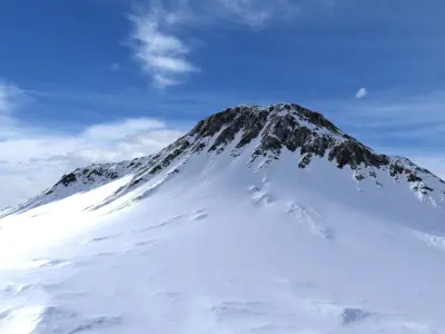 Snow Mountain 09 Low-poly 3D model