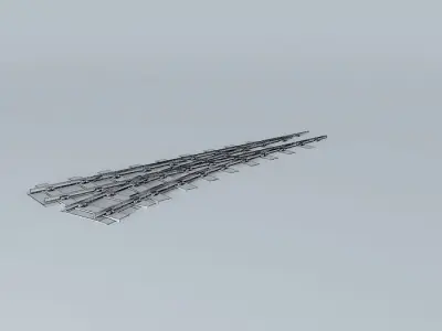 Eco Rail N/ Gauge Yard Point L/Hand Old Steam Days Free 3D model