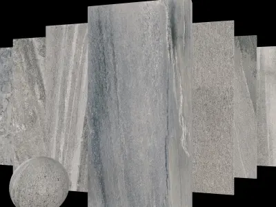Stone Set Santorini Grey 60x120 Set 1 Texture