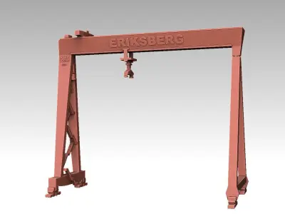 Eriksberg Gantry Crane 3D print model
