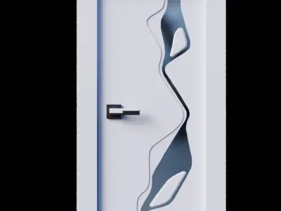 Modern Entrance Door 3D model