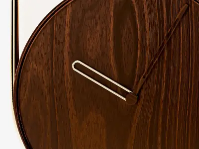 Wooden clock 3D model