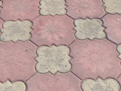 Street paving slabs 3D model