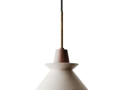 Bowl Shade Ceiling Light 3D model