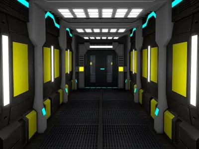 Sci Fi Corridor    3D model